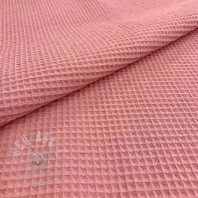 Katoen met wafelbinding rose