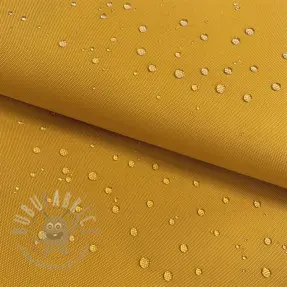 Windjasstof met waterafstotende afwerking ochre