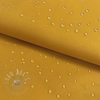 Windjasstof met waterafstotende afwerking ochre