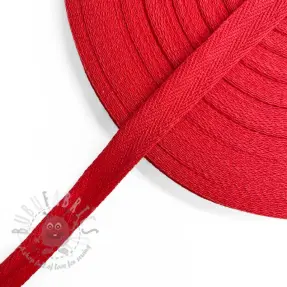 Keperband katoenen 15 mm red