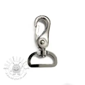 Metalen Karabijnhaak 25 mm silver