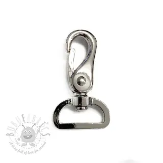 Metalen Karabijnhaak 25 mm silver