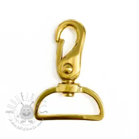 Metalen Karabijnhaak 40 mm gold