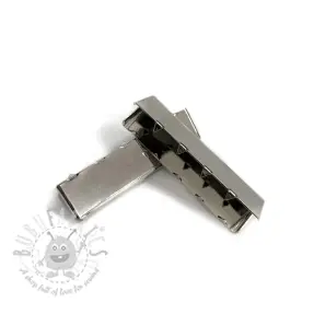 Metalen Eindkapje 40 mm silver