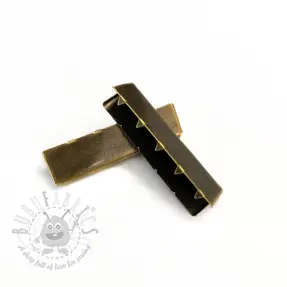 Metalen Eindkapje 40 mm messing