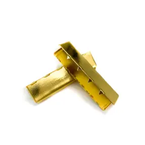 Kovová koncovka 40 mm gold