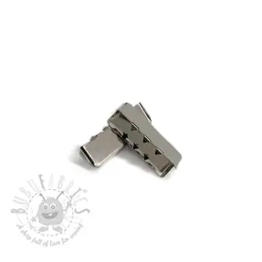 Metalen Eindkapje 25 mm silver