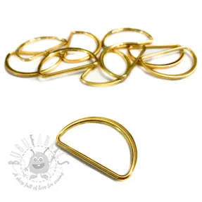 Halve ring 25 mm gold
