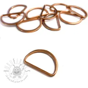 Halve ring 25 mm copper