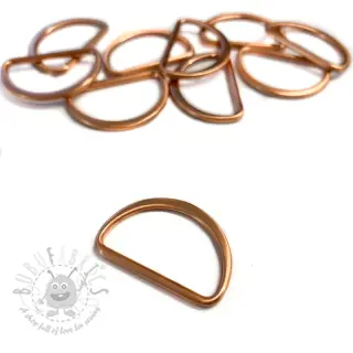 Halve ring 25 mm copper