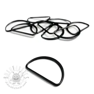 Halve ring 40 mm black