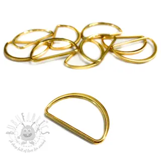 Halve ring 40 mm gold