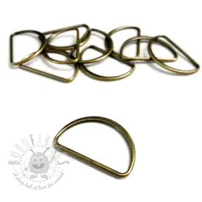Halve ring 40 mm messing