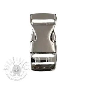Metalen Gesp Drietand 25 mm silver