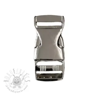 Metalen Gesp Drietand 25 mm silver