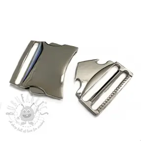 Metalen Gesp Drietand 40 mm silver