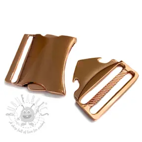 Metalen Gesp Drietand 40 mm copper