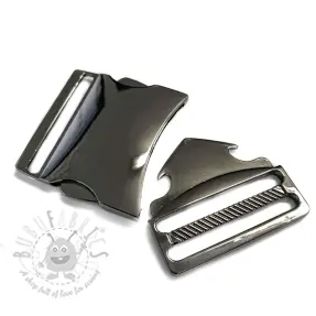 Metalen Gesp Drietand 40 mm anthracite
