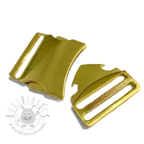 Metalen Gesp Drietand 40 mm gold