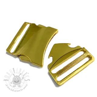 Metalen Gesp Drietand 40 mm gold