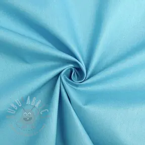 Katoenen popeline sky blue