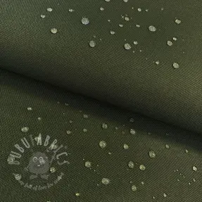 Windjasstof met waterafstotende afwerking dark green