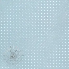Katoenen stof Petit dots light blue