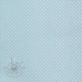 Katoenen stof Petit dots light blue