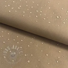 Windjasstof met waterafstotende afwerking taupe