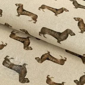 Decoratiestof Linenlook Hotdog