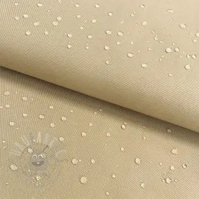Windjasstof met waterafstotende afwerking beige