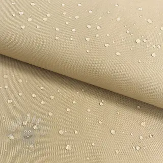 Windjasstof met waterafstotende afwerking beige