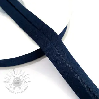 Boordstrook katoen dark blue