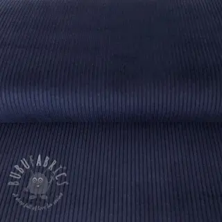 Ribfluweel marine