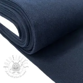 Boordstof RIB donkere blauw ORGANIC
