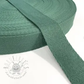 Tassenband katoen 4 cm dark old green