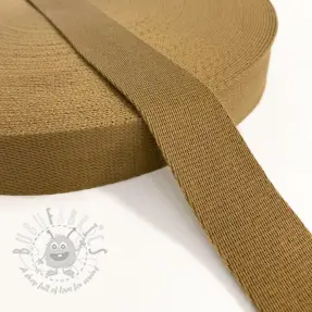 Tassenband katoen 4 cm brown