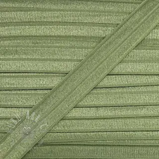 Omvouwelastiek 15 mm old green