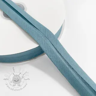 Boordstrook katoen steel blue
