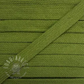 Katoenen koord plat 13 mm olive green