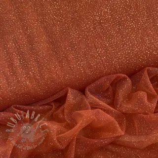 Tule voor TUTU-rok ROYAL SPARKLE rust gold