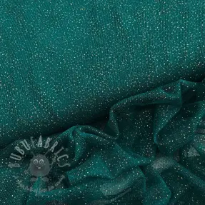 Tule voor TUTU-rok ROYAL SPARKLE petrol gold