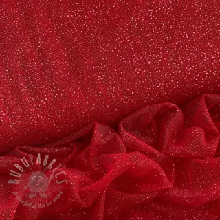 Tule voor TUTU-rok ROYAL SPARKLE red silver