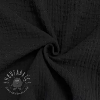 Dubbelgaas/mousseline black
