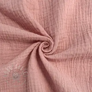 Dubbelgaas/mousseline soft rose