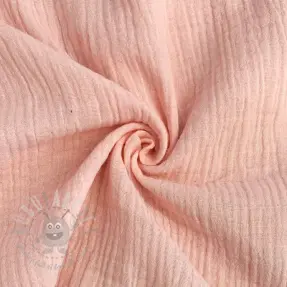 Dubbelgaas/mousseline light rose