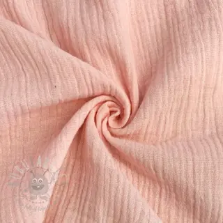 Dubbelgaas/mousseline light rose