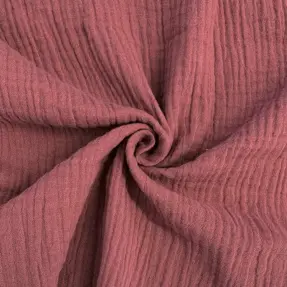 Dvojitá gázovina/mušelín mauve