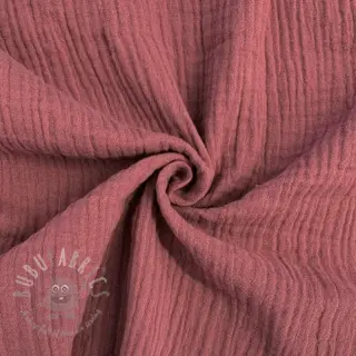 Dubbelgaas/mousseline mauve