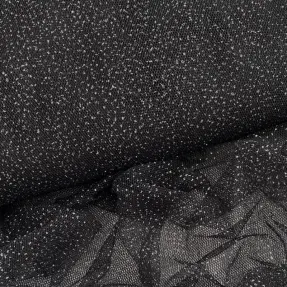 Tyl na TUTU ROYAL SPARKLE black silver